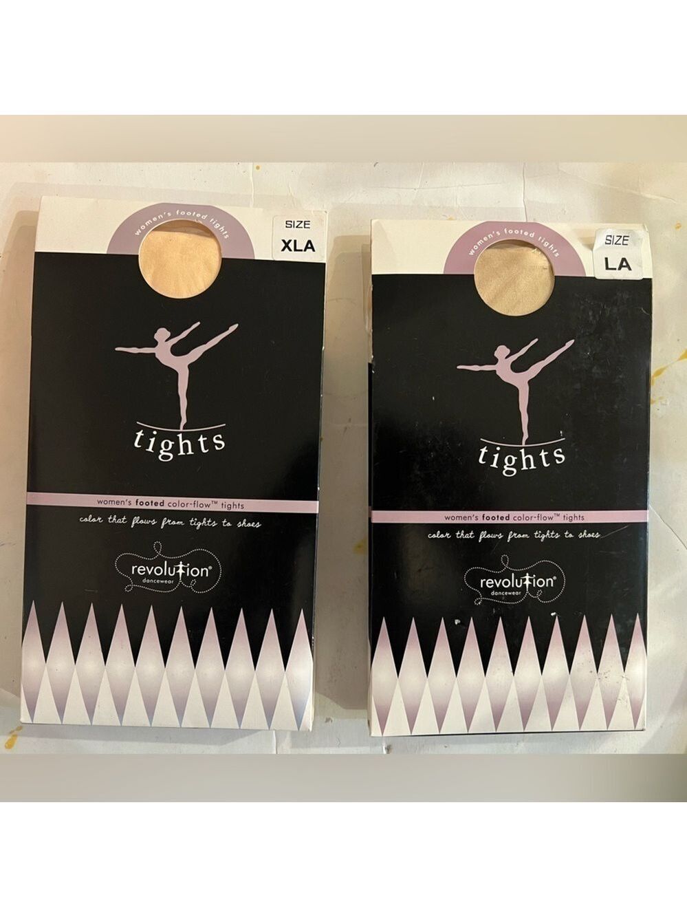Revolution Dance Wear Footed Color-Flow Tights